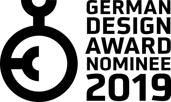 German design award nominee 2019 logo